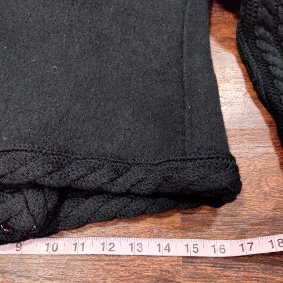 Knitss Wool Cable Knit Black Thick Lux Cardigan Twee M - Picture 16 of 16